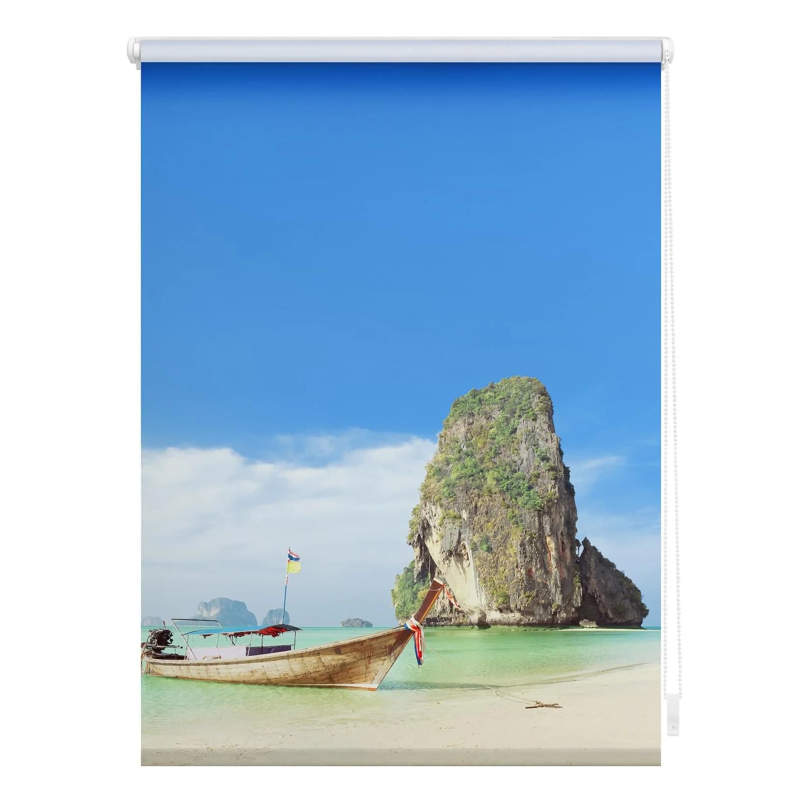 LICHTBLICK ORIGINAL Seitenzugrollo Thailand Bunt Klemmfix
