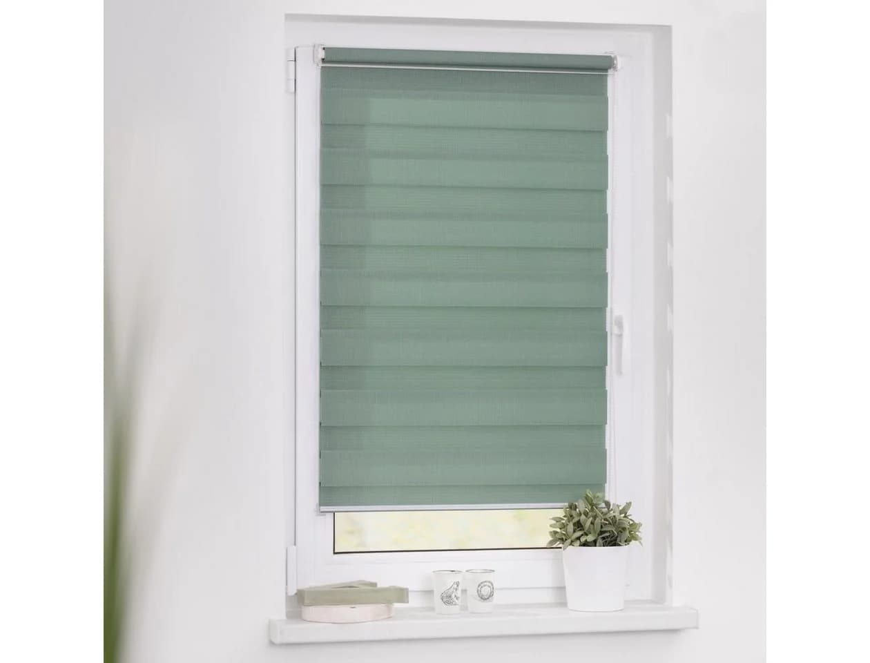 LICHTBLICK ORIGINAL Duo Rollo Klemmfix Halbtransparent Ohne Bohren - Bild 4