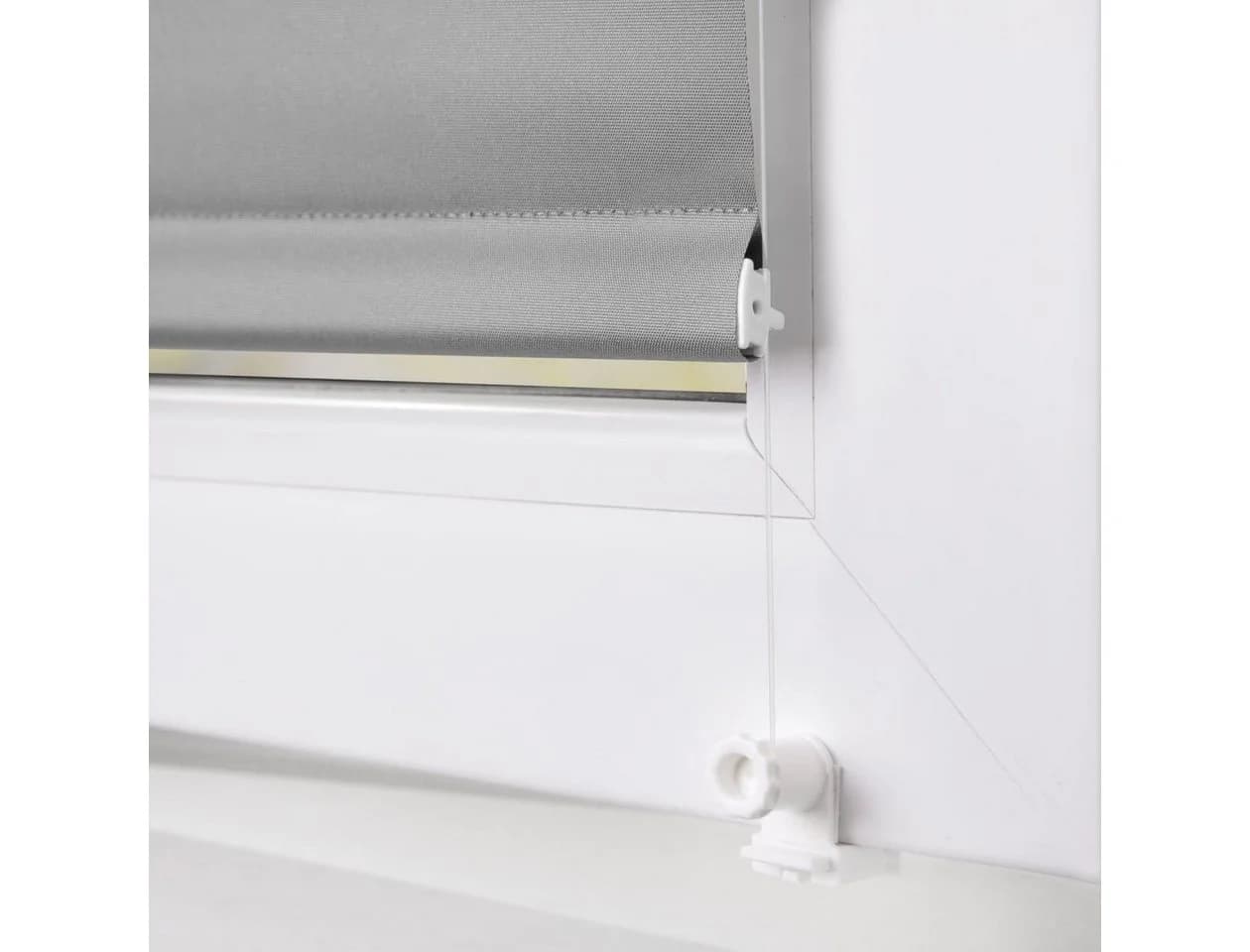 LICHTBLICK Seitenzugrollo Grau Verdunkelnd Klemmfix - Bild 5