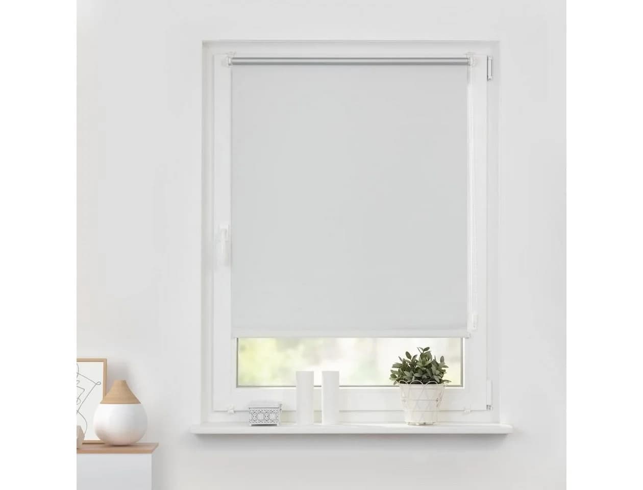 LICHTBLICK ORIGINAL Seitenzugrollo Weiß Verdunkelungsrollo Klemmfix Thermo - Bild 5