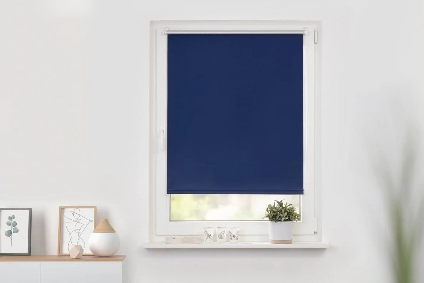 Seitenzugrollo LICHTBLICK ORIGINAL Klemmfix Hitzeschutz Blau - Bild 5