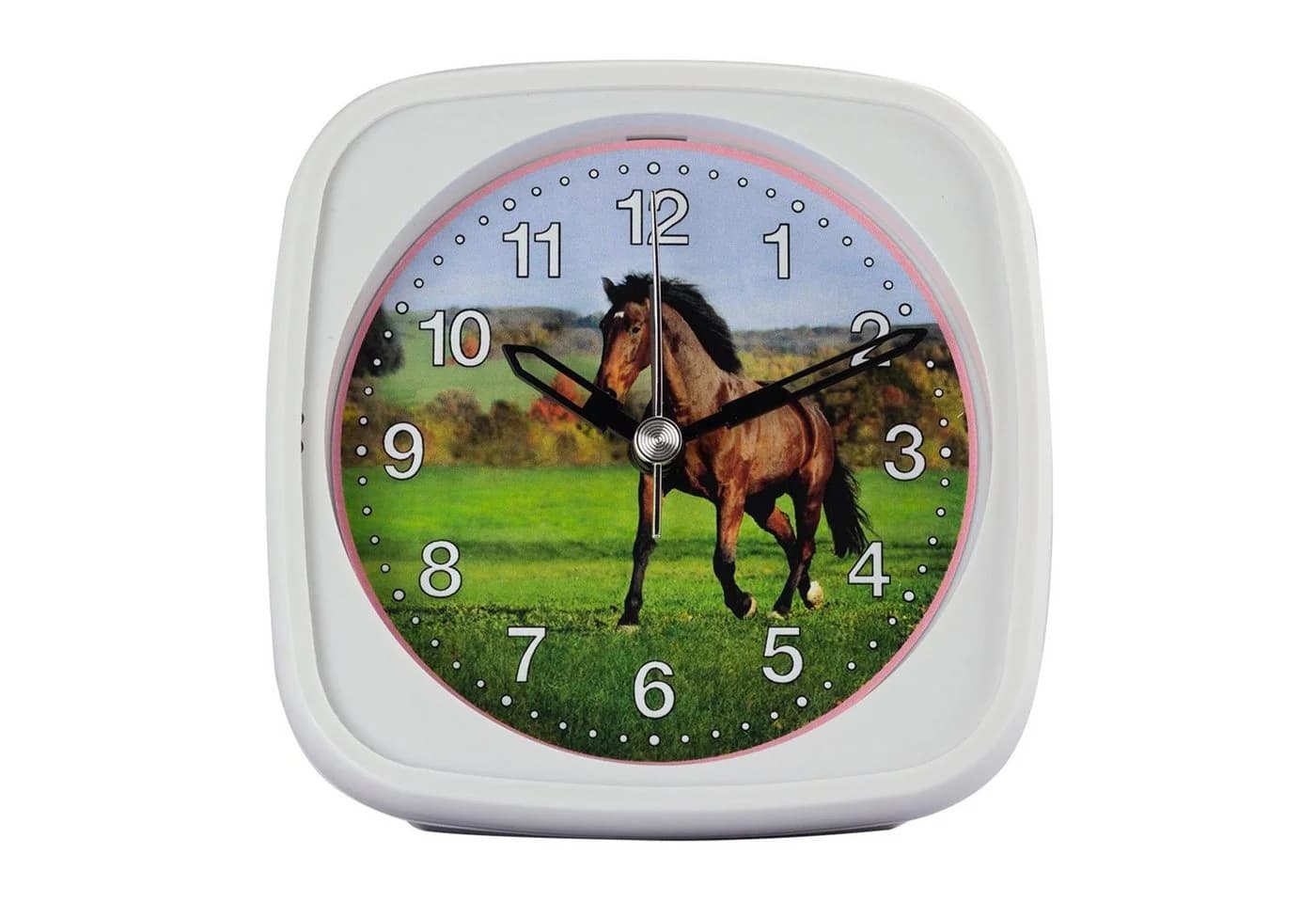 EUROTIME Kinderquarzwecker Pferd Pink/Weiß schleichende Sekunde - Bild 2