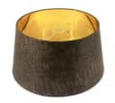 AMBIENTE-LEBENSART.DE Designer Lampenschirm Kaiman Optik Leder Imitat Braun Bild 5