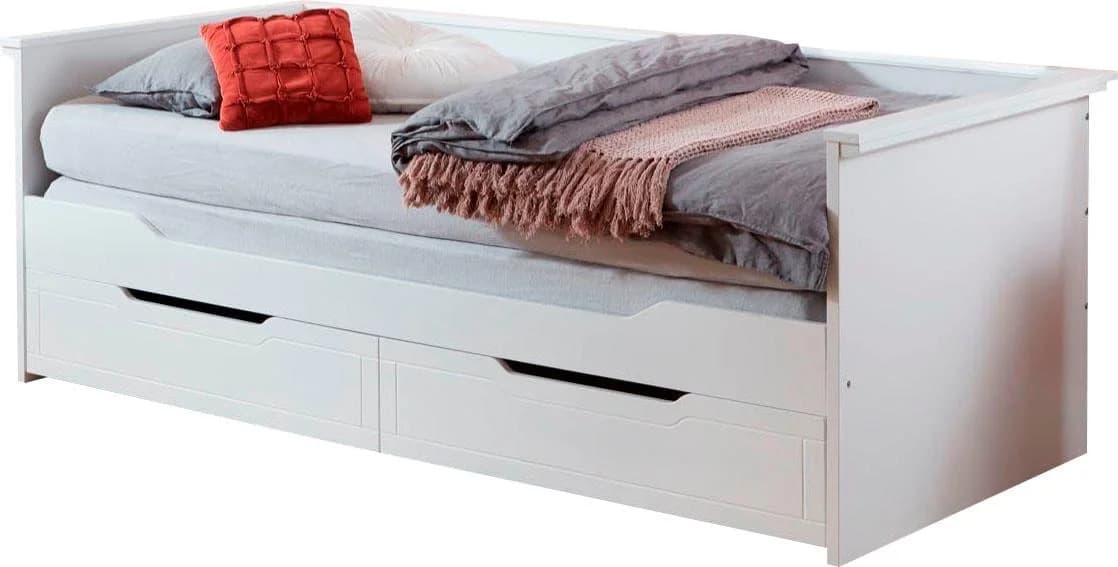 Funktionsbett RELITA "Lina" Weiß mit 2 Schubkästen - Bild 2