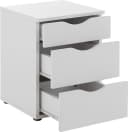 Relita Nachtschrank Maxi Weiß mit 3 Schubladen Bild 3