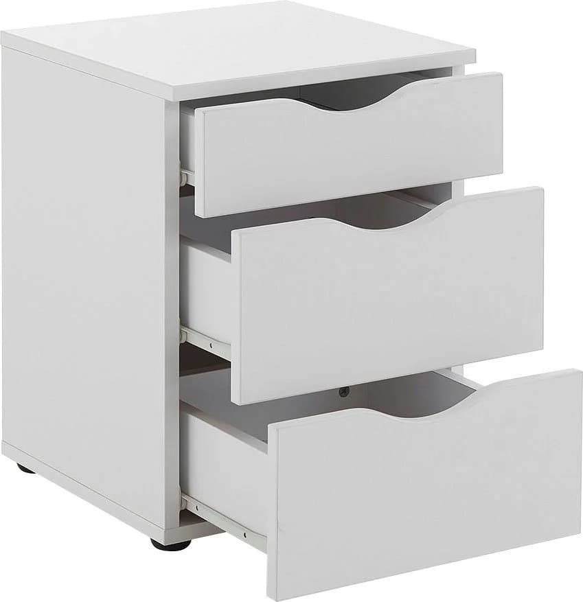 Relita Nachtschrank Maxi Weiß mit 3 Schubladen - Bild 3