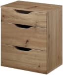 Relita Nachtschrank Maxi mit 3 Schubladen Eiche Artisan Grau Bild 3