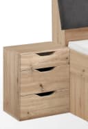 Relita Nachtschrank Maxi mit 3 Schubladen Eiche Artisan Grau Bild 4