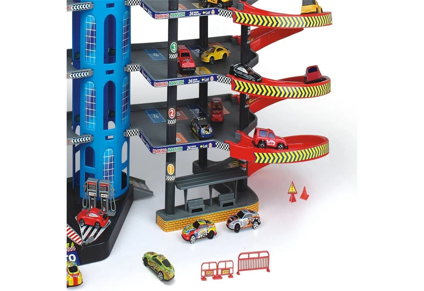 TikTakToo Spiel-Parkgarage XXL mit 7 Ebenen, Aufzug & 10 Autos - Bild 5