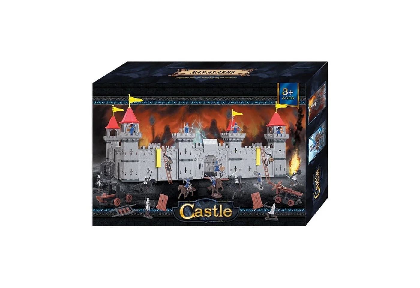 TikTakToo Spielzeug-Ritterset Kleine Ritterburg mit Spielfiguren