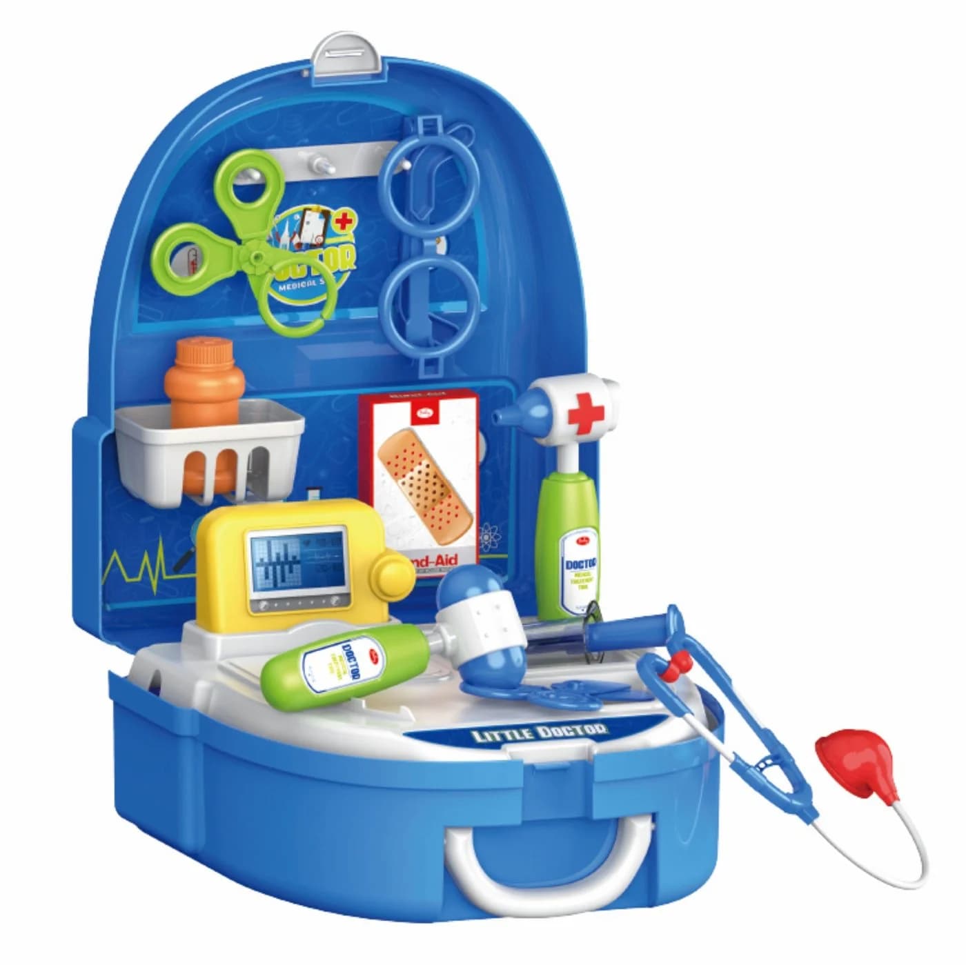 TikTakToo Spielzeug-Arztkoffer 20-tlg. Komplett-Set mit Rucksack-Funktion - Bild 2