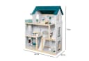 TikTakToo Puppenhaus XXL Puppenvilla Set aus Holz mit Zubehör für Kinder, 17-tlg, 5 Zimmer Bild 4
