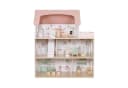 TikTakToo Puppenhaus Holzpuppenhaus Rosa mit 14-teiligem Zubehörset Bild 2