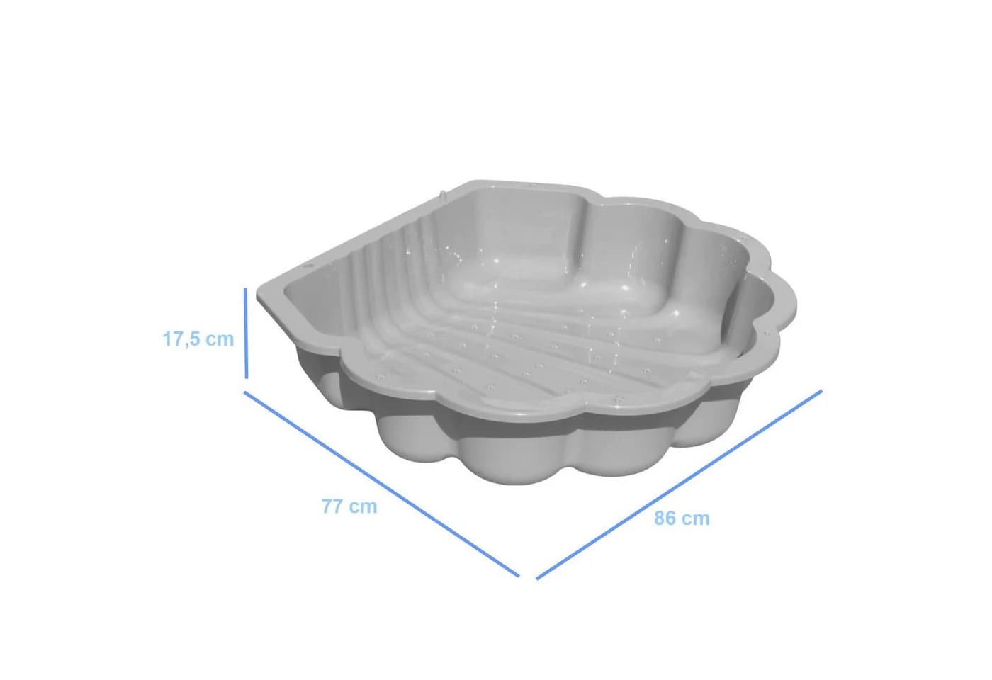 TikTakToo Sandkasten Wassermuschel Grau 2-7-teilig - Bild 4