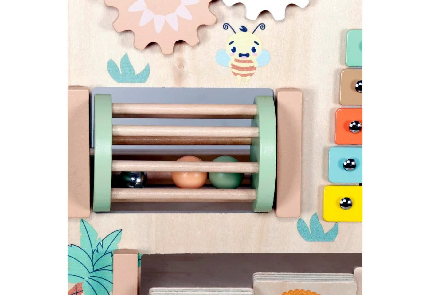 TikTakToo Babywalker Holz Lauflernwagen Montessori Grün/Natur - Bild 4