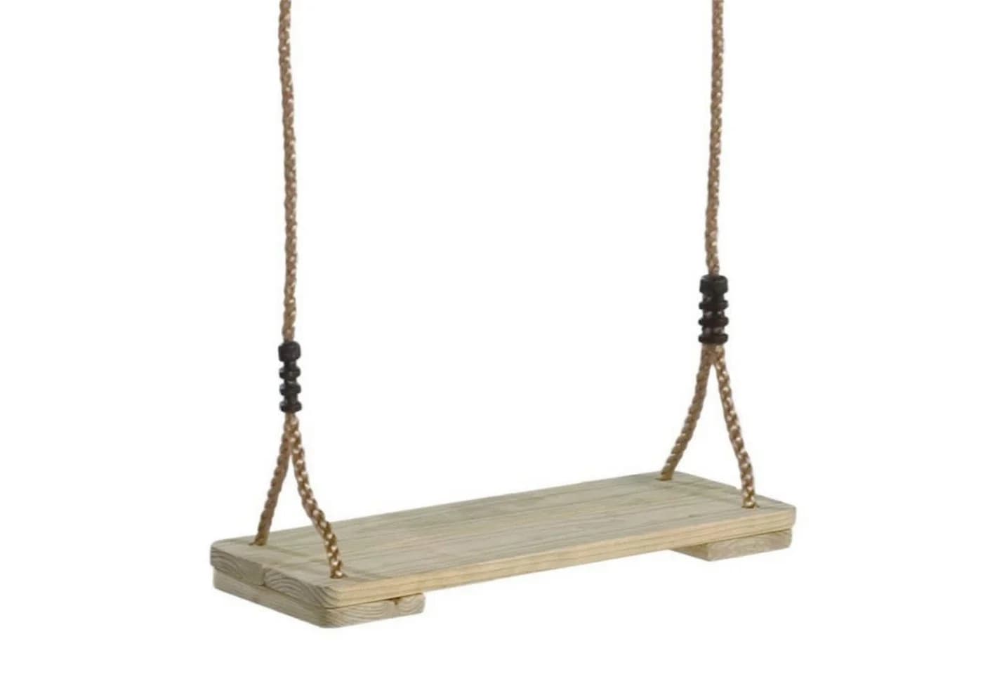 Loggyland Einzelschaukel Schaukelsitz Holz 70 kg Tragkraft
