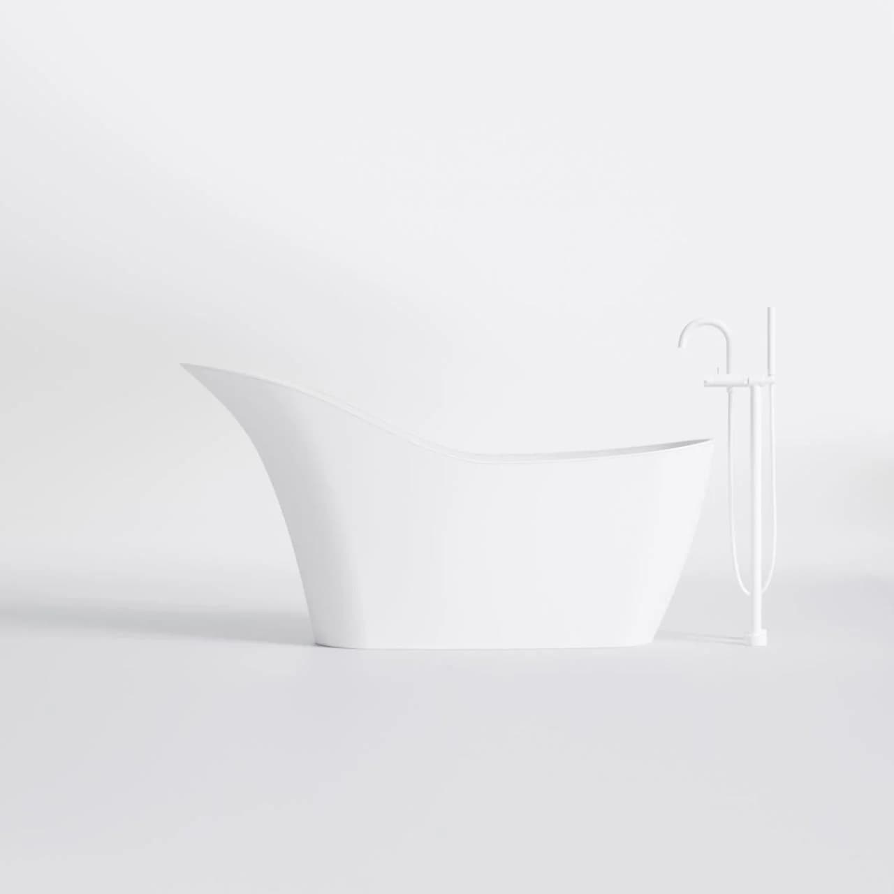 Steinberg Serie 490 Freistehende Badewanne Rund Matt White
