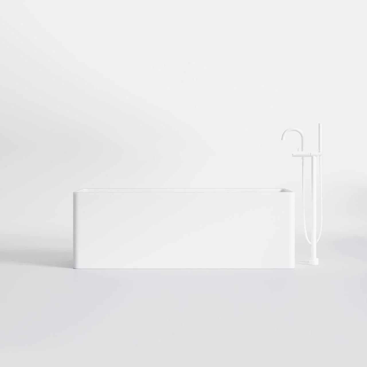 Steinberg Serie 490 Freistehende Badewanne Matt White