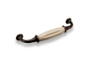 SO-TECH® Möbelgriff Porzellangriff META BA 128 mm Bronzeoptik / creme Bild 4