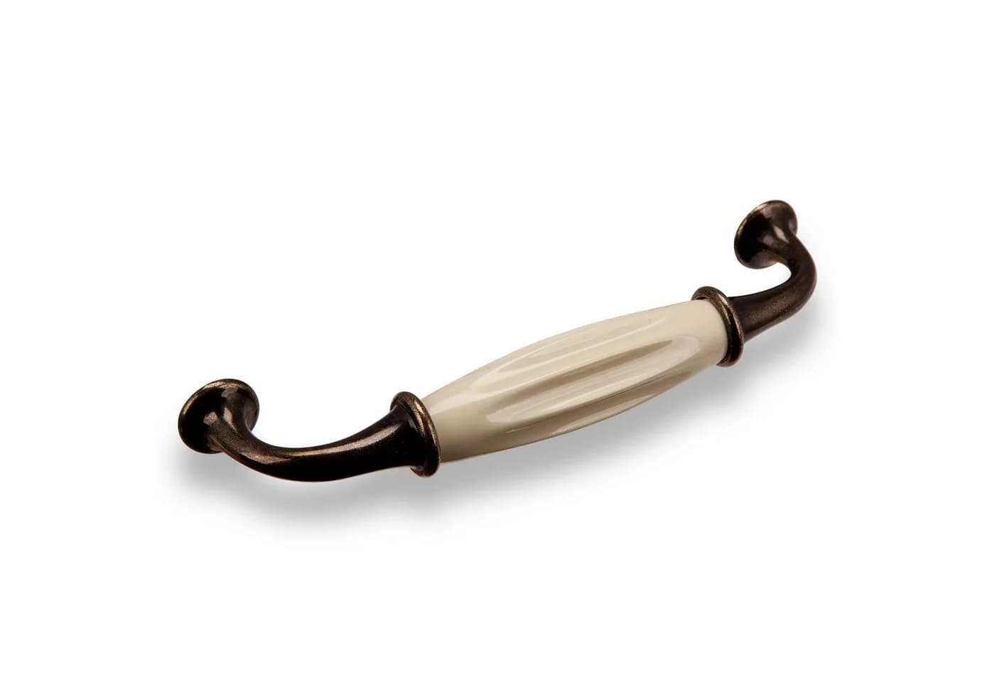 SO-TECH® Möbelgriff Porzellangriff META BA 128 mm Bronzeoptik / creme - Bild 4