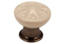 SO-TECH® Möbelknopf META Bronzeoptik / creme Ø 33 mm Bild 1