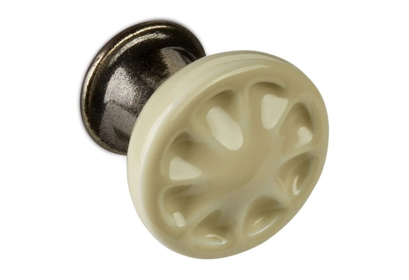 SO-TECH® Möbelknopf META Bronzeoptik / creme Ø 33 mm - Bild 2
