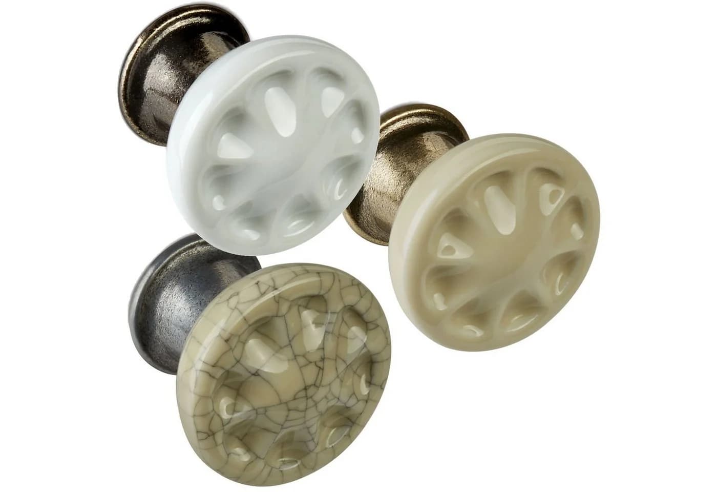 SO-TECH® Möbelknopf META Bronzeoptik / creme Ø 33 mm - Bild 4
