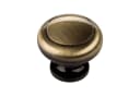 SO-TECH® Möbelknopf K-03 Ø 32 mm Messing brüniert mit Schraube Bild 2