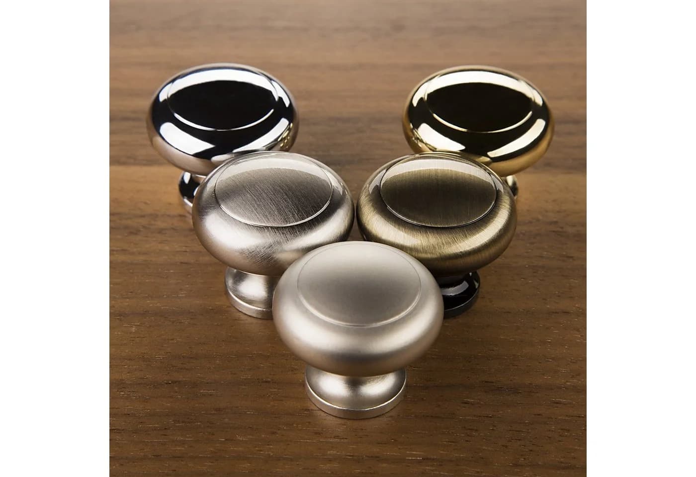 SO-TECH® Möbelknopf K-03 Ø 32 mm Messing brüniert mit Schraube - Bild 5