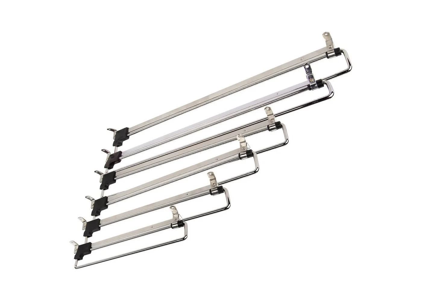 SO-TECH® Garderobenhalter Kleiderbügel ausziehbar 2 St Silber - Bild 3