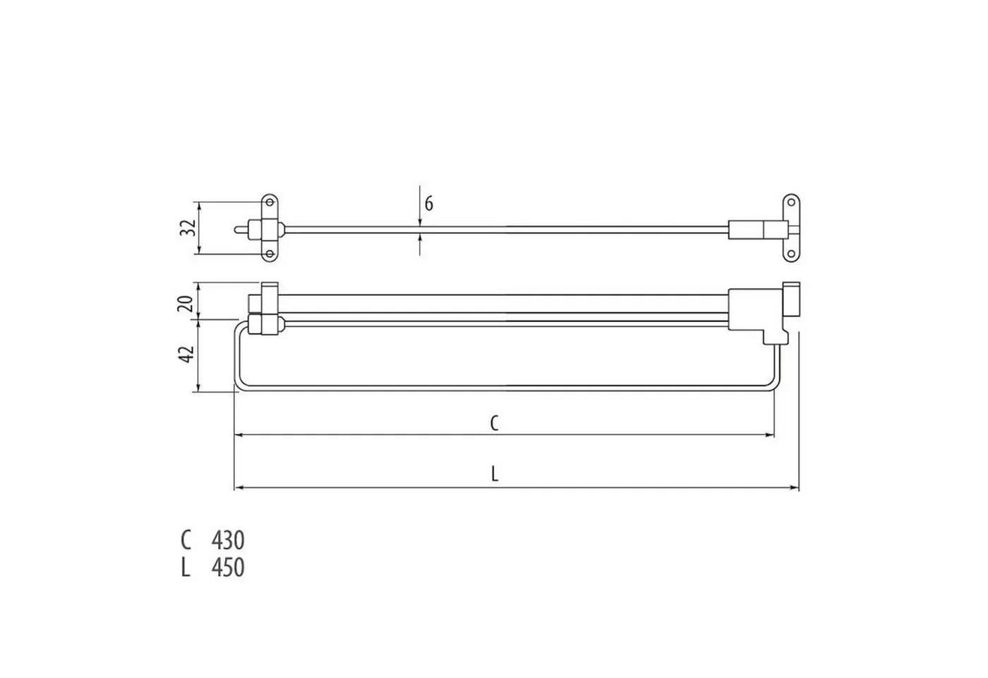SO-TECH® Garderobenhalter Kleiderbügel ausziehbar 2 St Silber - Bild 4