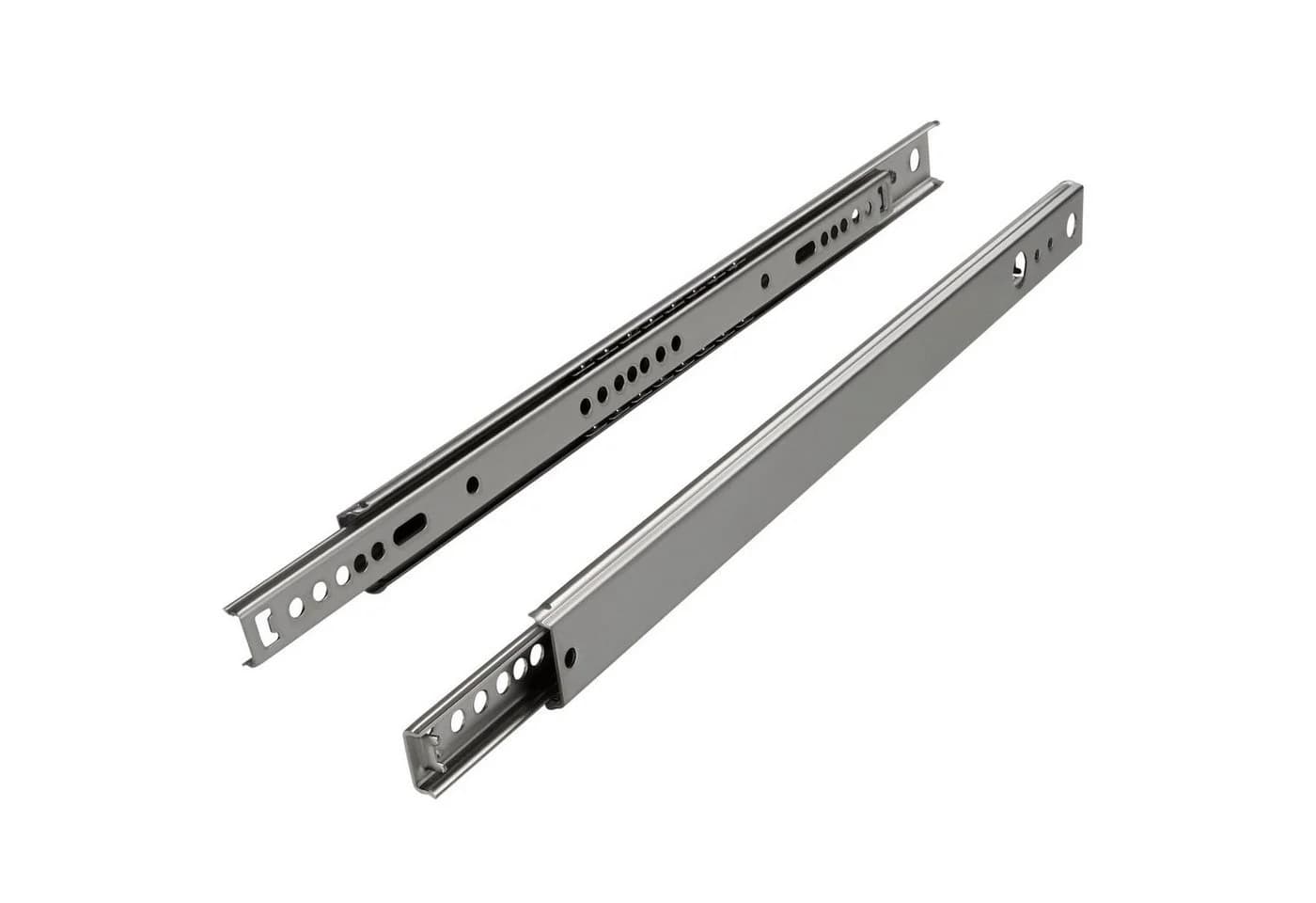 SO-TECH® Schubladenschiene Teilauszug 15 kg Stahl Silber - Bild 2