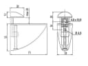 SO-TECH® Wandregalhalter Typ L Chrom matt für Glas- und Holzböden Bild 5
