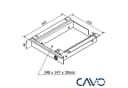 CAVO Unterbauschublade Schwarz Abschließbar für Schreibtisch Bild 4