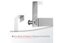 SO-TECH Türgarderobe LINEA Edelstahl 6 Haken Türhaken Bild 5