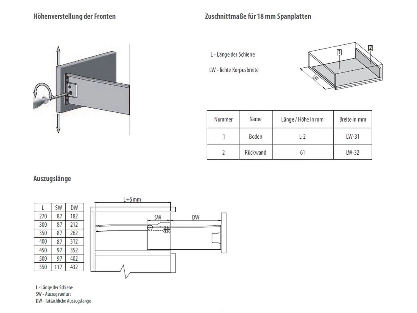 SO-TECH Schubladensystem MetallBox 30 cm cremeweiß - Bild 5