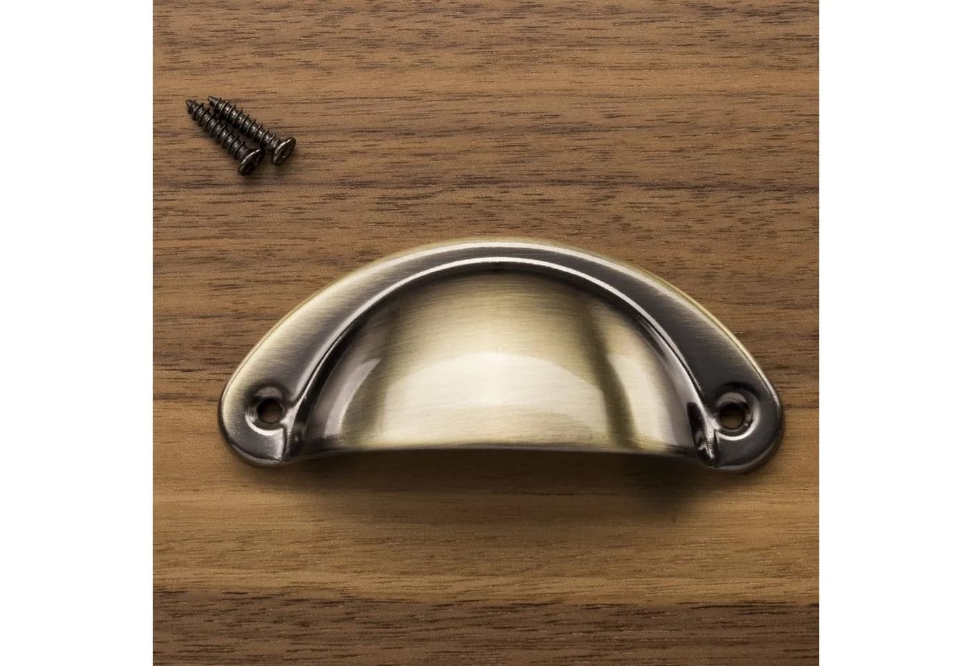 SO-TECH® Möbelgriff Muschelgriff KHEA BA 64 mm Messing brüniert