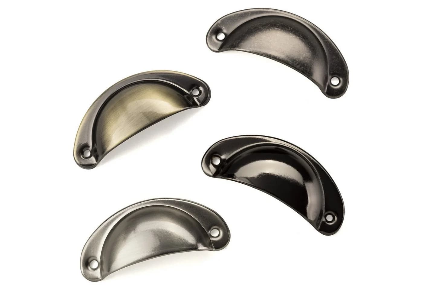 SO-TECH® Möbelgriff Muschelgriff KHEA BA 64 mm Messing brüniert - Bild 3