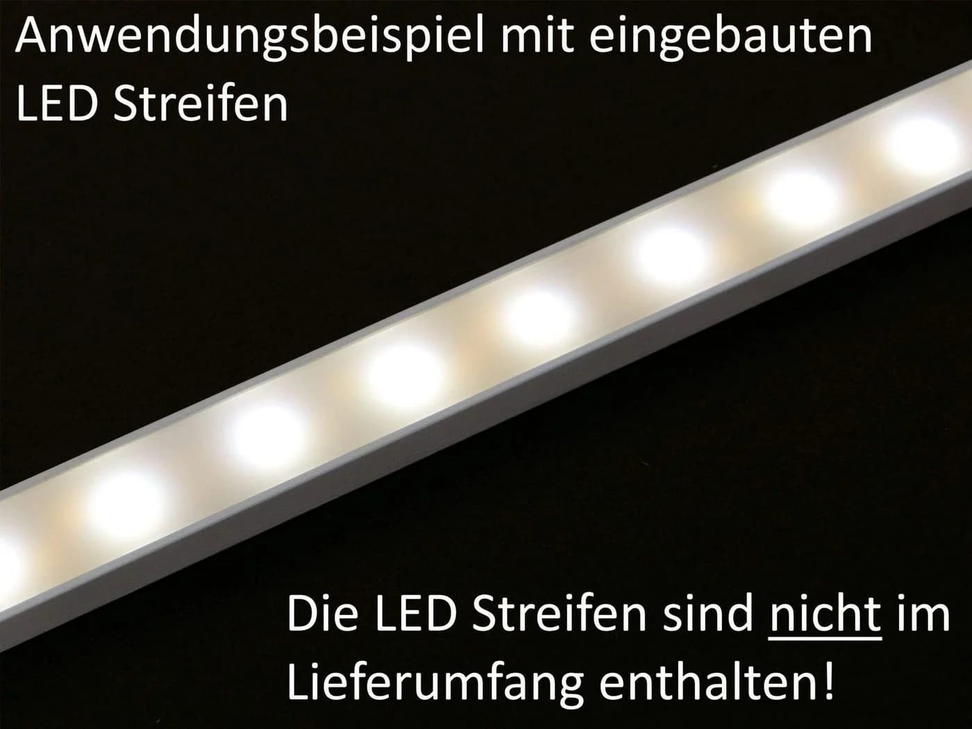SO-TECH® LED-Aluprofil 2m mit opaler Abdeckung - Bild 3