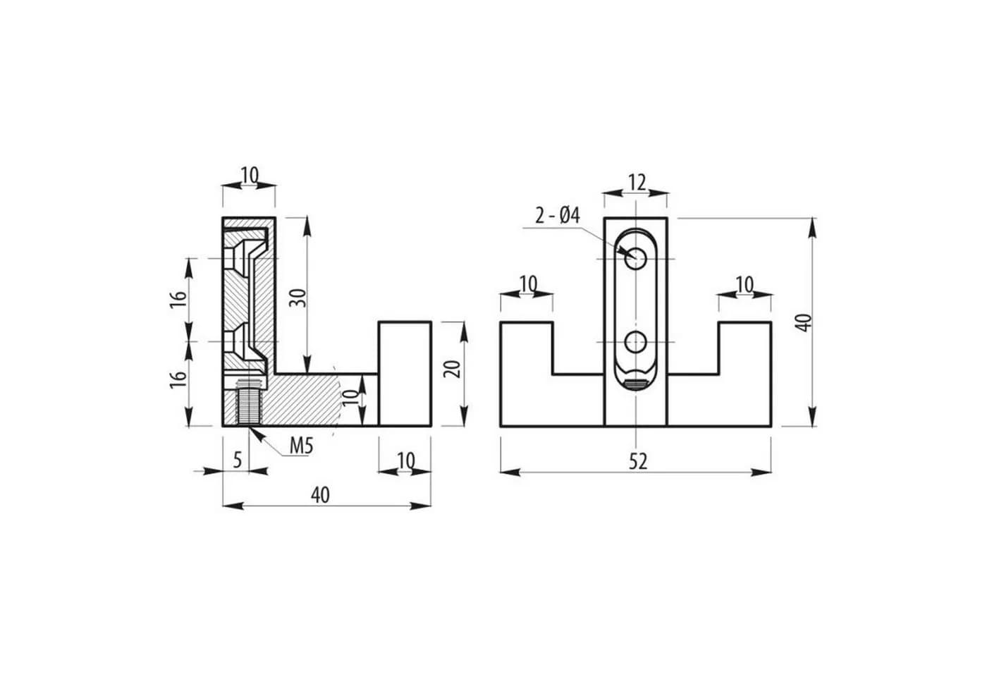 SO-TECH® Kleiderhaken COSIMA 2-fach Schwarz - Bild 5