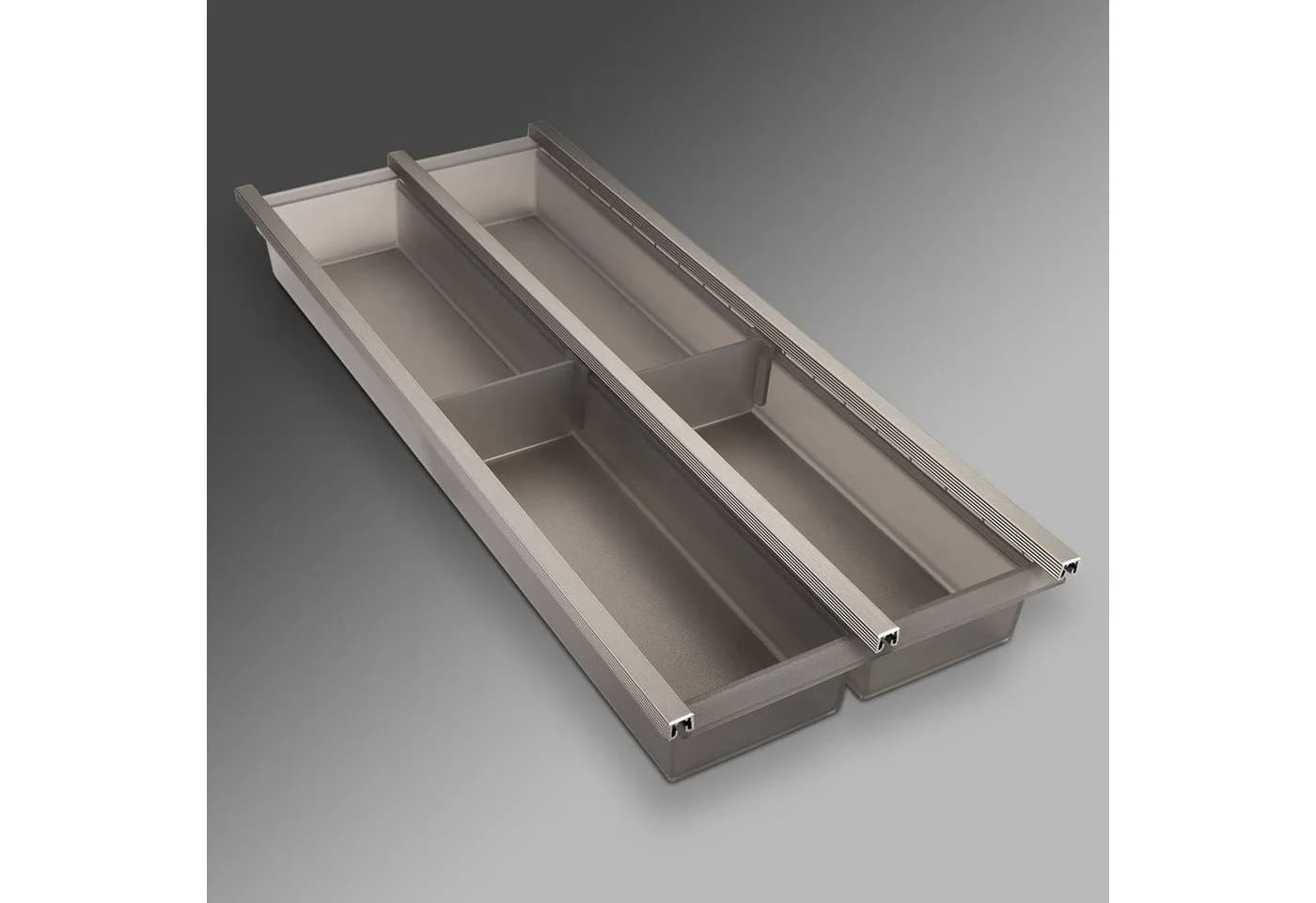 SO-TECH® Besteckeinsatz Cuisio Besteckeinsatz transluzent-graphitgrau Schubladeneinsatz
