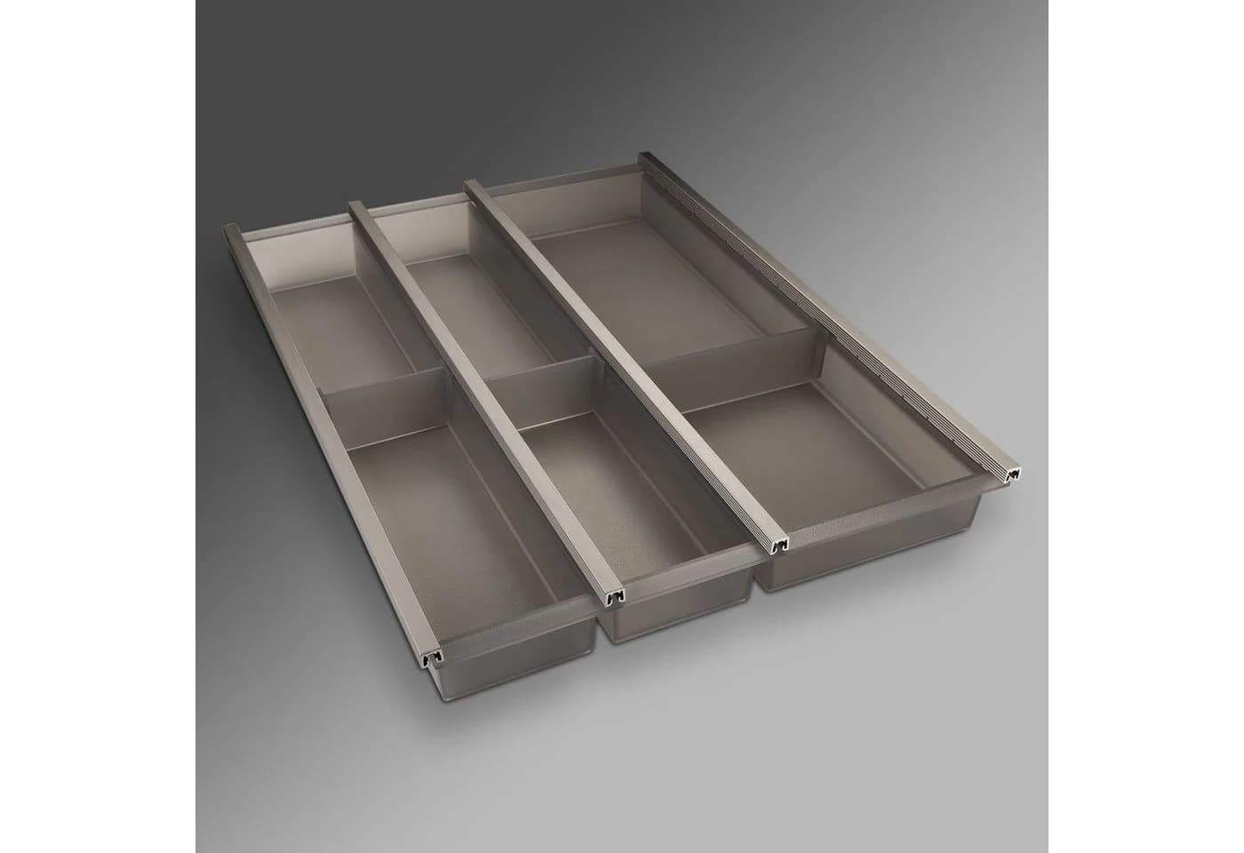 SO-TECH® Besteckeinsatz Cuisio transluzent-graphitgrau für blum Schubladen