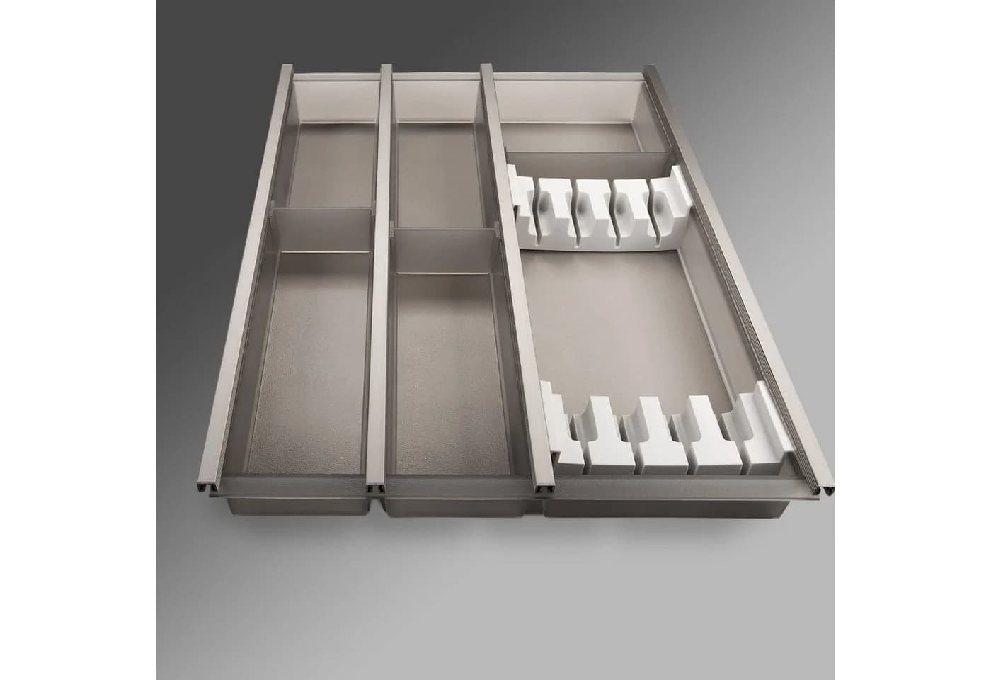 SO-TECH® Besteckeinsatz Cuisio transluzent-graphitgrau für blum Schubladen - Bild 2