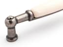 SO-TECH® Porzellangriff Landhaus Altsilber/Cremefarbig 96mm BA Bild 1