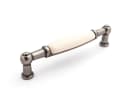 SO-TECH® Porzellangriff Landhaus Altsilber/Cremefarbig 96mm BA Bild 2