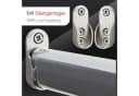 SO-TECH® Schrankstange 100 cm Chrom Oval mit Haltern Bild 1