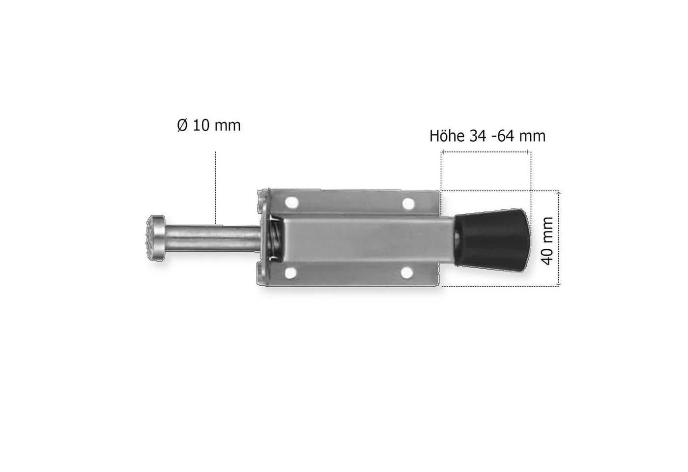 SO-TECH® Türfeststeller Flipper Edelstahl Bodentürfeststeller - Bild 5