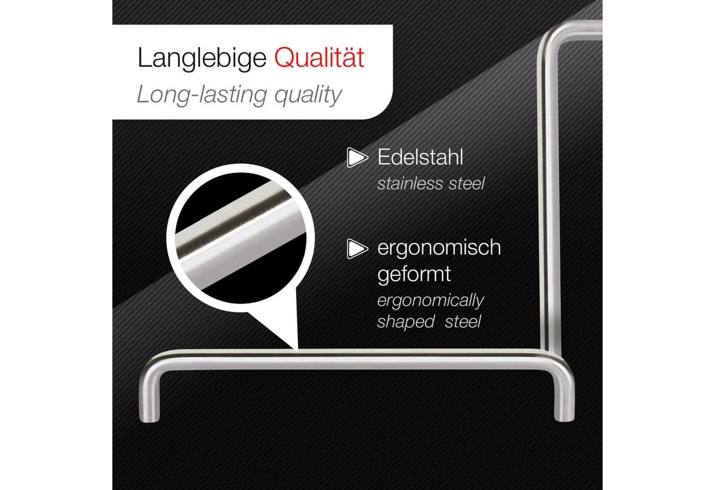 SO-TECH® Möbelgriff Bügelgriff Edelstahl Gebürstet - Bild 4