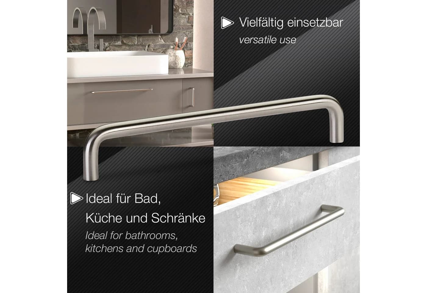 SO-TECH® Möbelgriff Bügelgriff Edelstahl Gebürstet - Bild 5