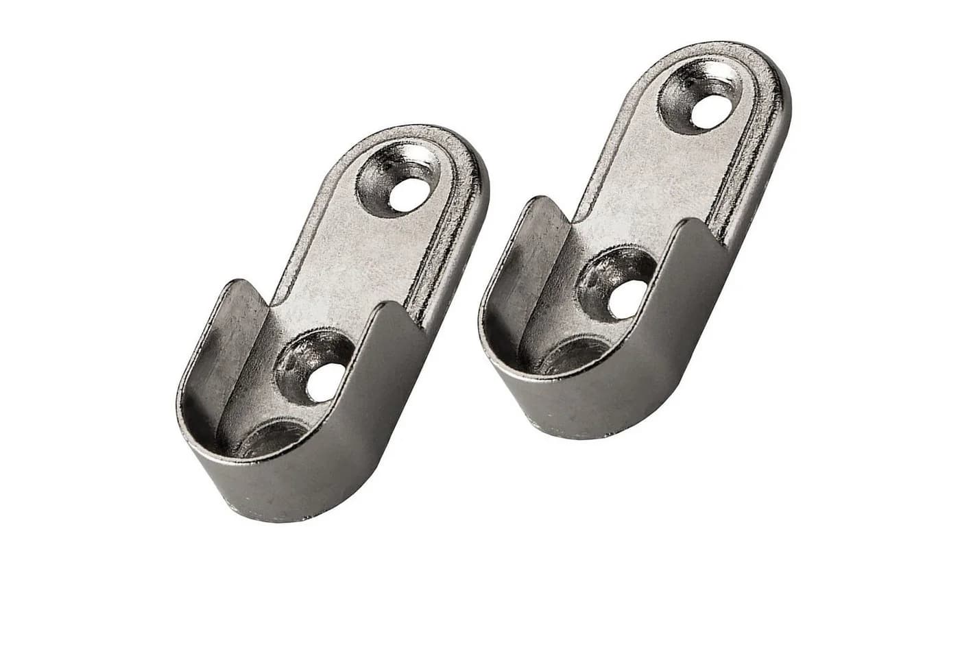SO-TECH® Schrankstangenlager Oval Silber 8 St. - Bild 2